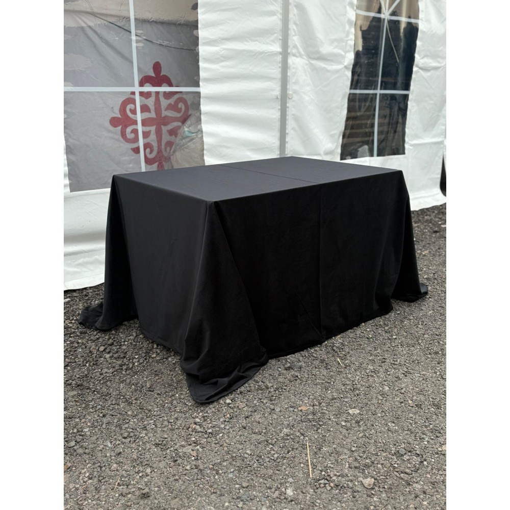 Скатерть черная 275 на 235 см