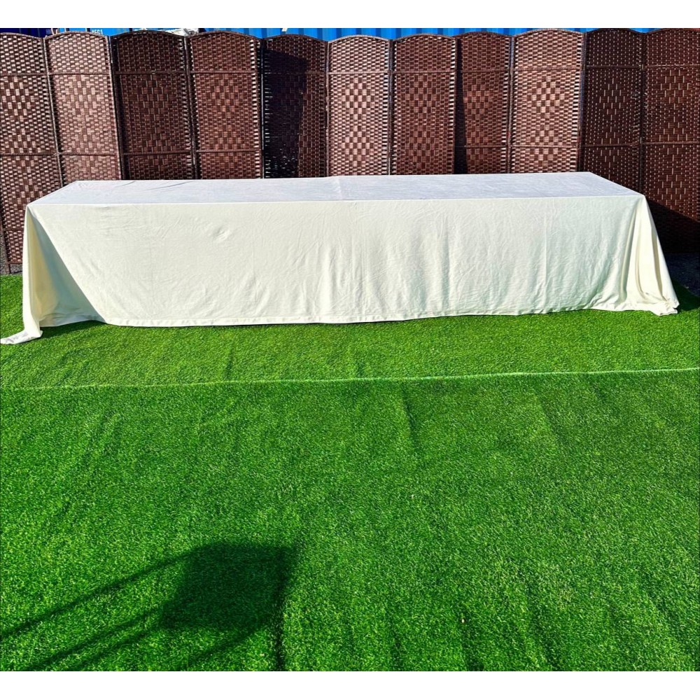 Скатерть белая 560 на 280 см