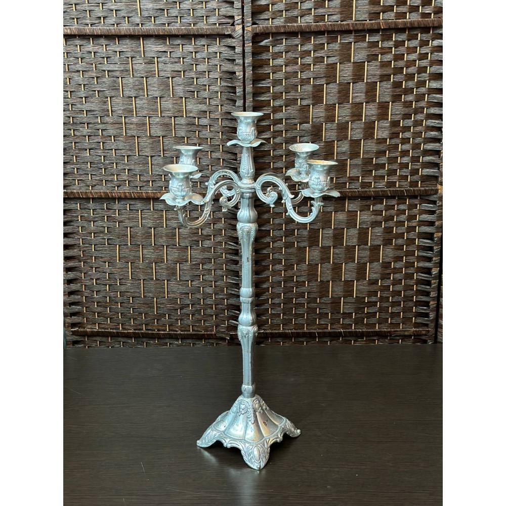 Канделябр винтажный 5ти рожковый без свечей