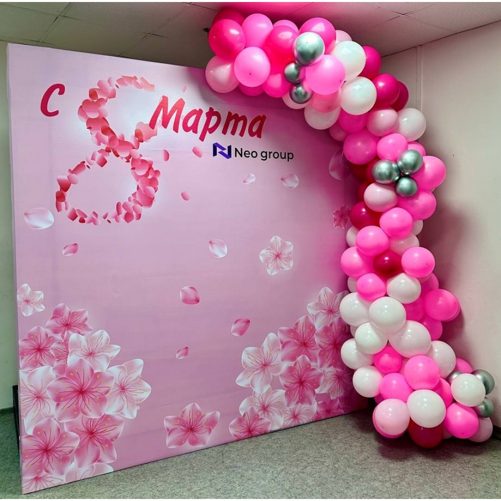 Фотозона с шарами 2,4 на 2,4м