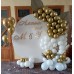 Фотозона круглая с шарами и сухоцветами 2 м