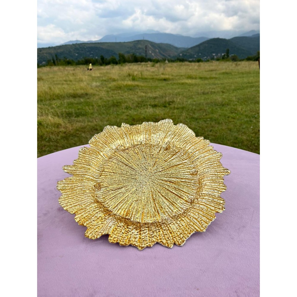 Подтарельник «Коралл» золотой