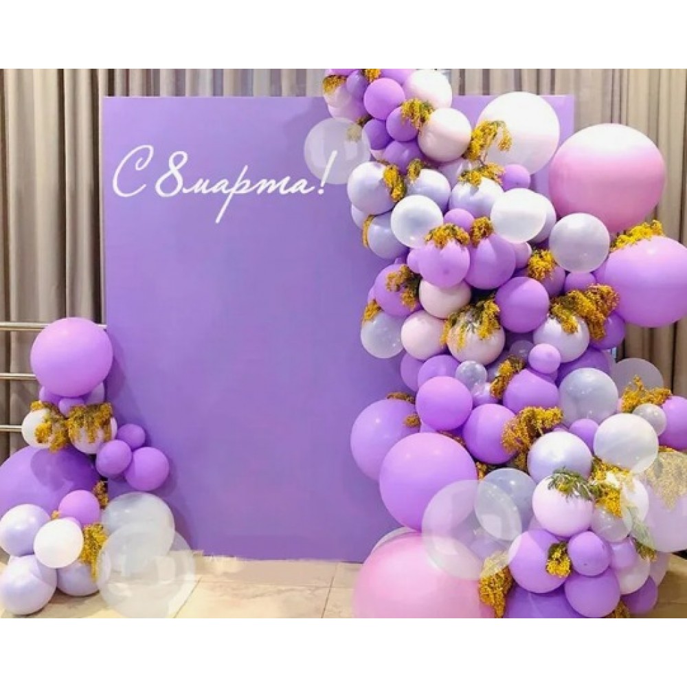 Фотозона 2 на 2,4 м с шарами