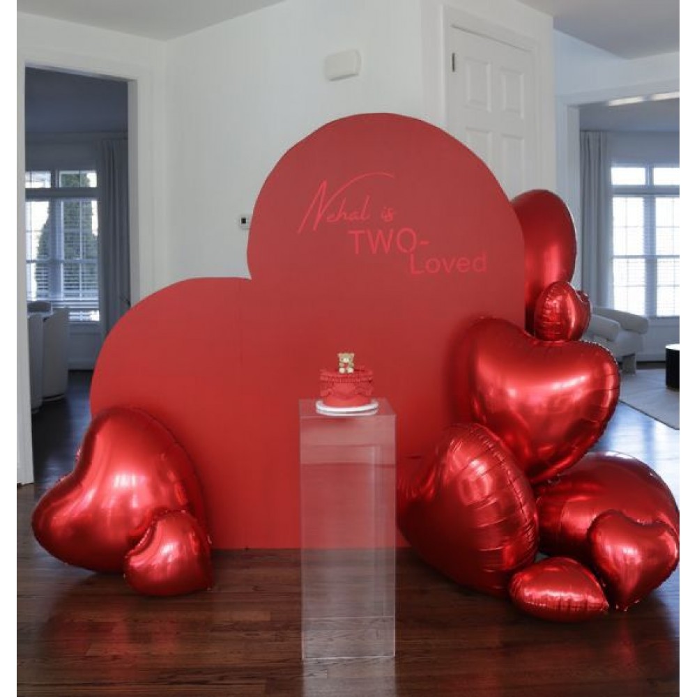 Фотозона Сердце с шарами