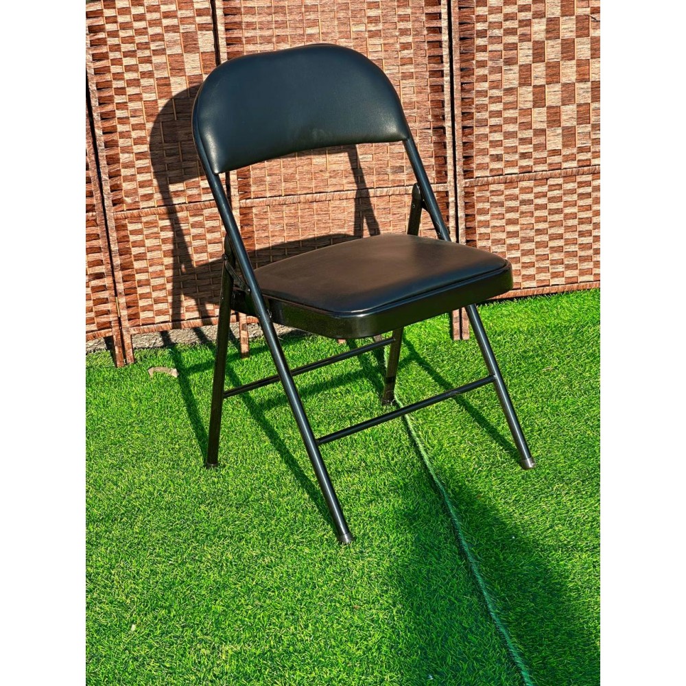 Стул складной черный «Уют»