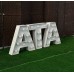 Слово "АТА" с лампочками
